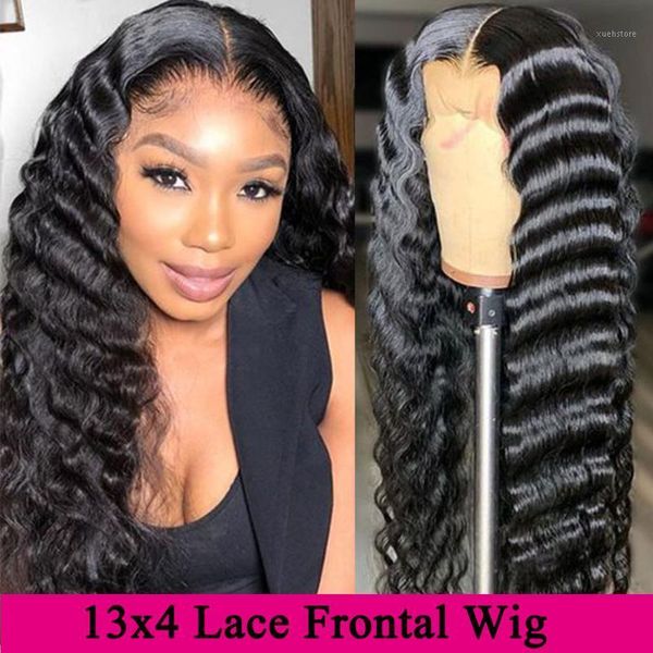 13x4 loose deep wave lace front wig 250 density pre plucked hd transparent frontal human hair wigs for black women1, Black;brown
13x4 loose deep wave lace front wig 250 density pre plucked hd transparent frontal human hair wigs for black women1, Black;brown