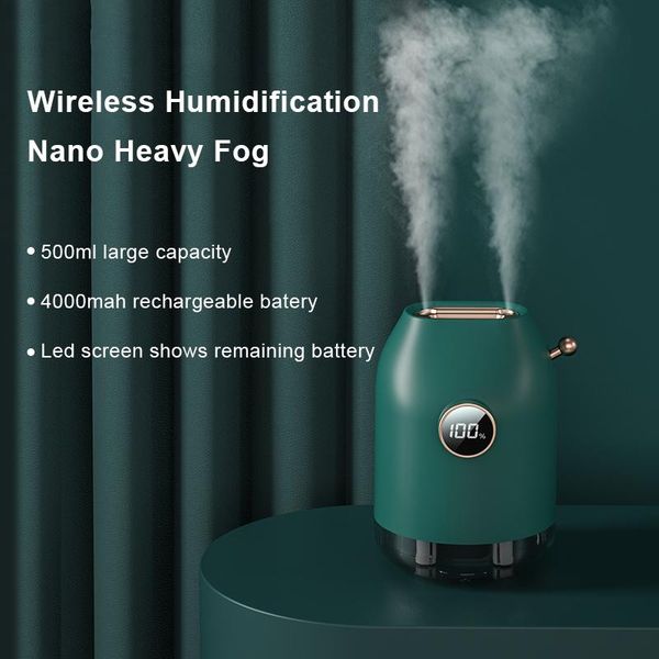 large capacity ultrasonic humidifier 4000mah battery portable usb air aroma diffuser humidifiers with light led display
large capacity ultrasonic humidifier 4000mah battery portable usb air aroma diffuser humidifiers with light led display