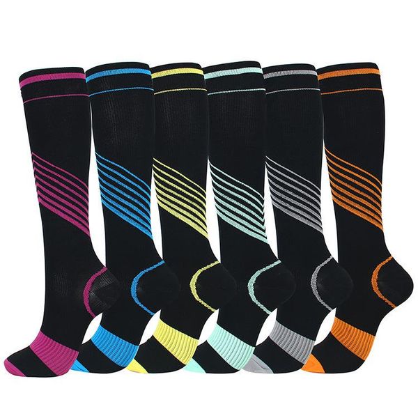 nylon sports compression socks for anti fatigue varicose veins pain relief knee high sock 1 pair, Black
nylon sports compression socks for anti fatigue varicose veins pain relief knee high sock 1 pair, Black