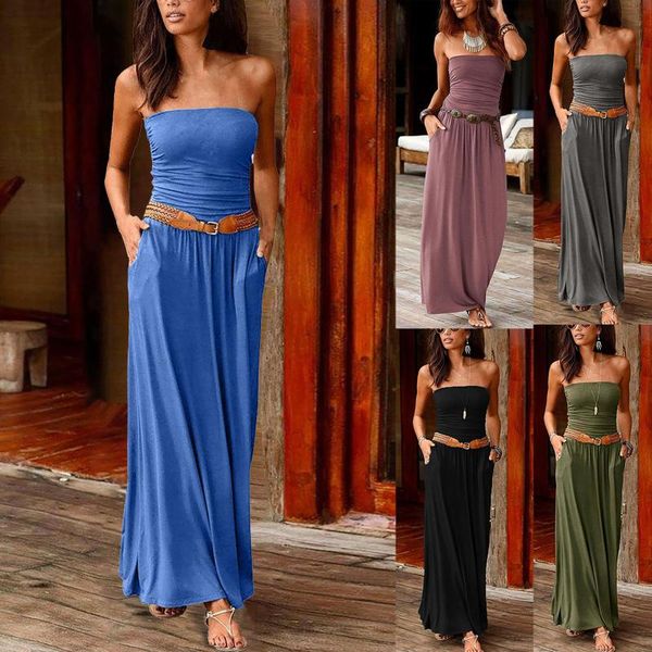 skirts tube dress womens bandeau holiday off shoulder long ladies summer solid maxi satin with one, Black
skirts tube dress womens bandeau holiday off shoulder long ladies summer solid maxi satin with one, Black