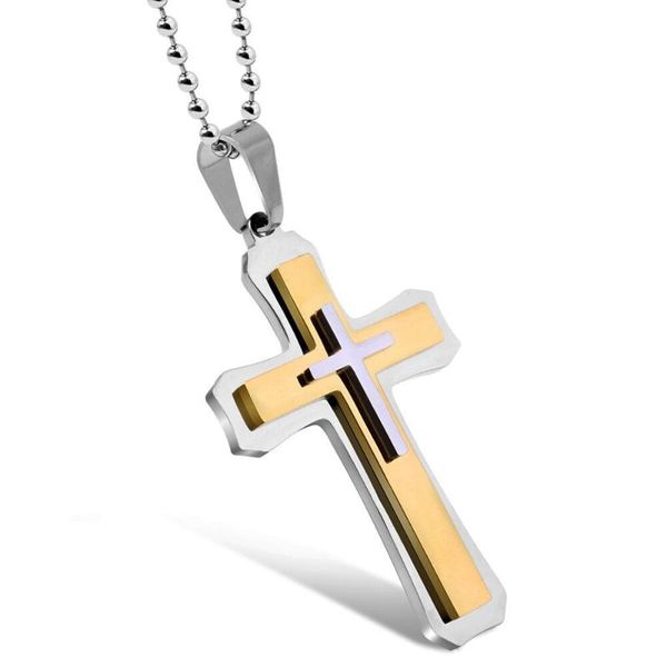pendant necklaces golden double layer stainless steel men pendants chain punk for boyfriend male jewelry creativity gift wholesale, Silver
pendant necklaces golden double layer stainless steel men pendants chain punk for boyfriend male jewelry creativity gift wholesale, Silver
