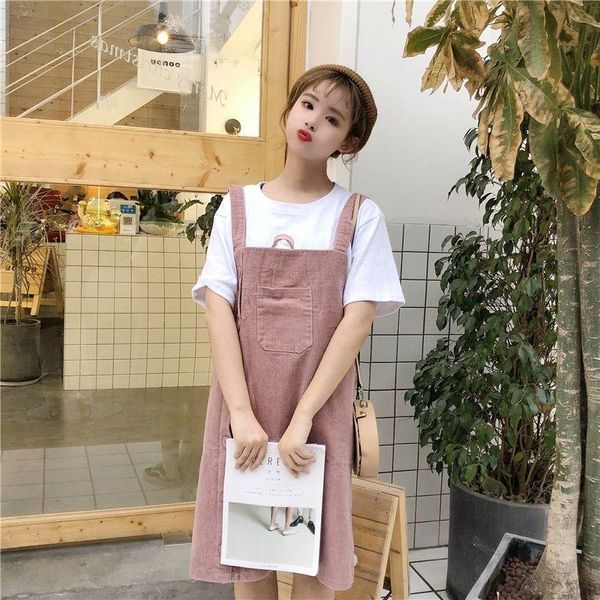 casual dresses women autumn winter corduroy suspender dress women's vestido de mujer femme robe, Black;gray
casual dresses women autumn winter corduroy suspender dress women's vestido de mujer femme robe, Black;gray