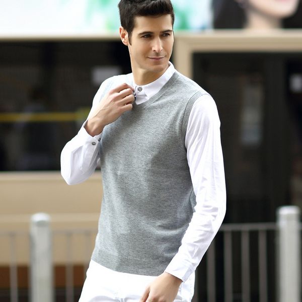v-neck autumn spring and pullover middle-aged woolen vest business color bottoming shirt mens 100% pure wool, White;black
v-neck autumn spring and pullover middle-aged woolen vest business color bottoming shirt mens 100% pure wool, White;black