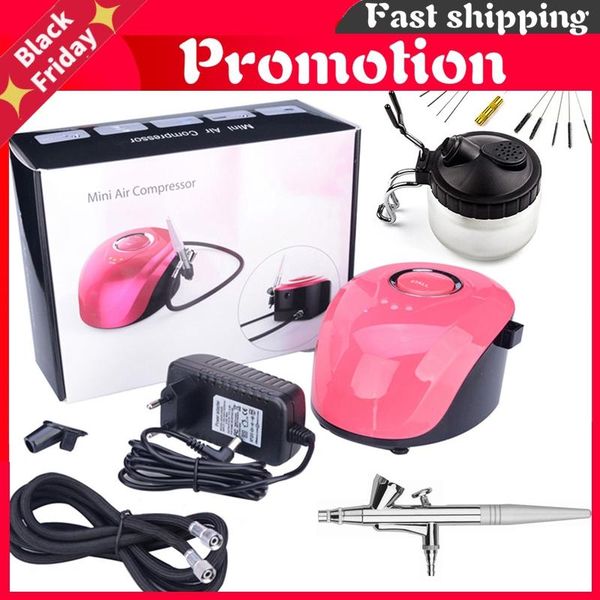 0.2mm nozzle dual action airbrush kit compressor portable air brush paint spray gun for nail art desgin tattoo cake air-brush professional g
0.2mm nozzle dual action airbrush kit compressor portable air brush paint spray gun for nail art desgin tattoo cake air-brush professional g