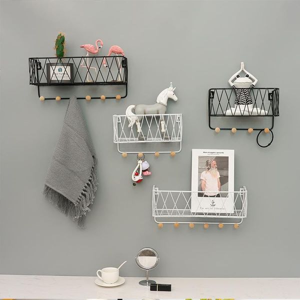 hooks & rails 1pc wall shelf mounted six-hook storage rack organization for kitchen bedroom kid room diy decoration home decor
hooks & rails 1pc wall shelf mounted six-hook storage rack organization for kitchen bedroom kid room diy decoration home decor
