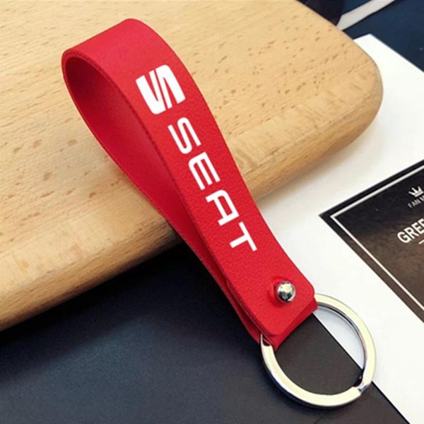 keychains pu leather keychain business gift car key strap waist wallet keyrings for seat leon ibiza cupra altea belt racing, Silver
keychains pu leather keychain business gift car key strap waist wallet keyrings for seat leon ibiza cupra altea belt racing, Silver