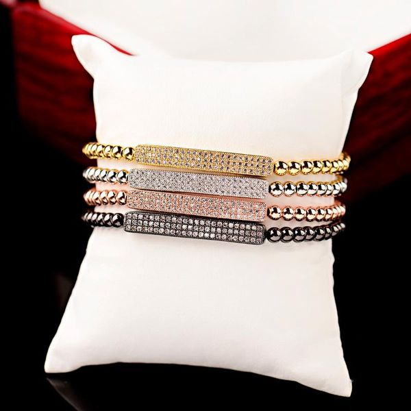 beaded, strands adjustable bracelet bangle for men and women captivate bar slider brilliant cz rose gold color jewelry pulseira feminia, Black
beaded, strands adjustable bracelet bangle for men and women captivate bar slider brilliant cz rose gold color jewelry pulseira feminia, Black