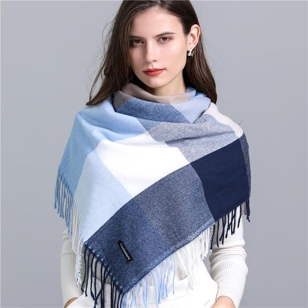 scarves women winter scarf square cashmere pashmina shawls and wraps female warm plaid bufanda tassel 2021, Blue;gray
scarves women winter scarf square cashmere pashmina shawls and wraps female warm plaid bufanda tassel 2021, Blue;gray