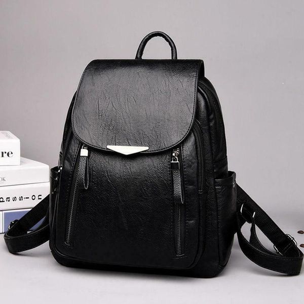 women's backpack leather large capacity school double zipper shoulder bag casual
women's backpack leather large capacity school double zipper shoulder bag casual