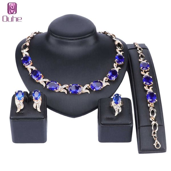 austrian crystals bridal jewelry sets gold color blue dubai jewellry sets for women necklace bracelet earrings ring bridal h1022, Silver
austrian crystals bridal jewelry sets gold color blue dubai jewellry sets for women necklace bracelet earrings ring bridal h1022, Silver