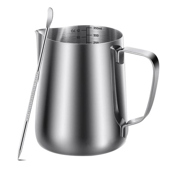 mugs milk frothing pitcher 350ml (12oz)steaming pitchers stainless steel coffee cappuccino latte art barista steam
mugs milk frothing pitcher 350ml (12oz)steaming pitchers stainless steel coffee cappuccino latte art barista steam