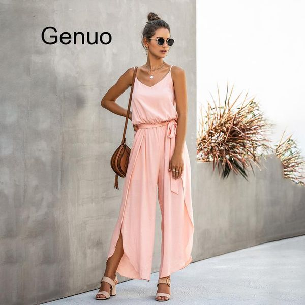 women's jumpsuits & rompers summer black backless wide leg jumpsuit women side split hem casual ladies one piece womens clothing belt 2, Black;white
women's jumpsuits & rompers summer black backless wide leg jumpsuit women side split hem casual ladies one piece womens clothing belt 2, Black;white