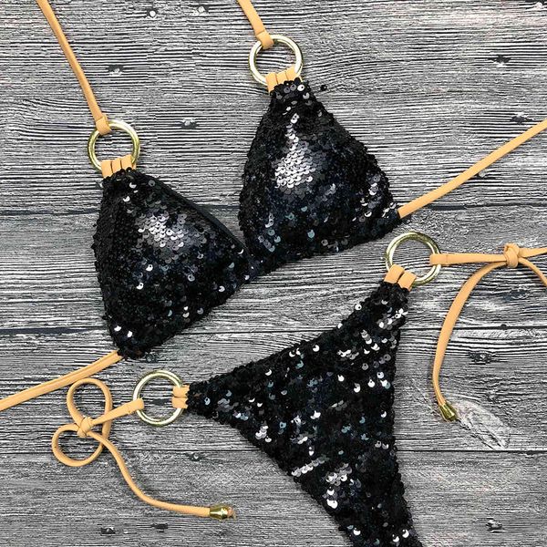 solid bikini swimsuit halter swimwear bathing suit women bling sequin set beach wear dropshipping monokini glitter, White;black
solid bikini swimsuit halter swimwear bathing suit women bling sequin set beach wear dropshipping monokini glitter, White;black
