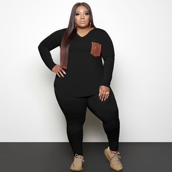 plus size tracksuits 3xl 4xl 5xl wholesale fashion set women clothing casual long sleeve and pants suits fall female 2 two piece outfit, Black
plus size tracksuits 3xl 4xl 5xl wholesale fashion set women clothing casual long sleeve and pants suits fall female 2 two piece outfit, Black