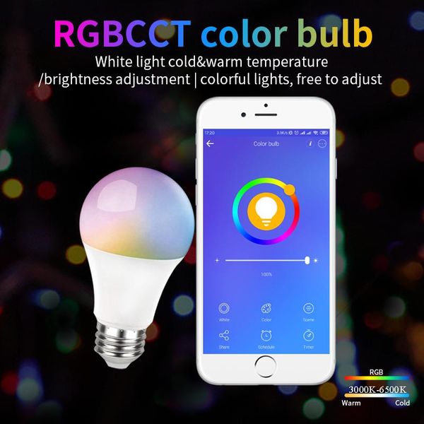 bulbs smart lamp e27 wifi rgb dimmable led light ewelink app remote control voice timing bulb for alexa google
bulbs smart lamp e27 wifi rgb dimmable led light ewelink app remote control voice timing bulb for alexa google