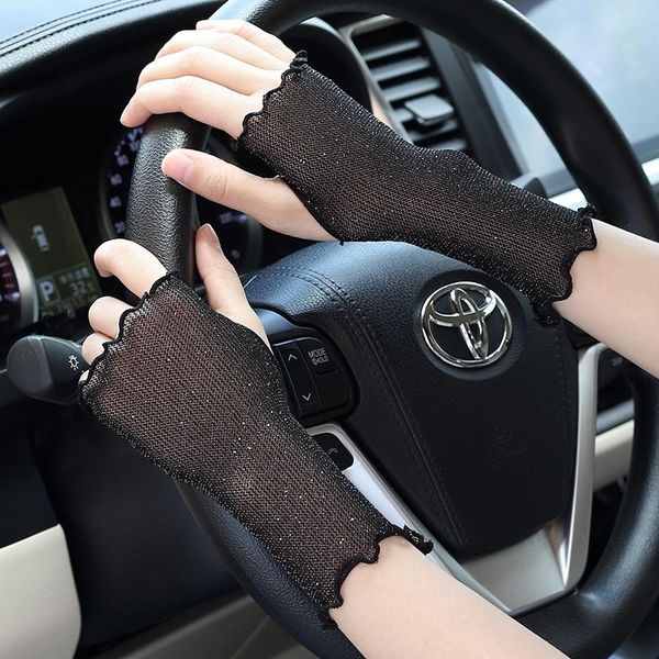 five fingers gloves women' summer thin sunscreen half finger scar tattoo decoration driving writing game, Blue;gray
five fingers gloves women' summer thin sunscreen half finger scar tattoo decoration driving writing game, Blue;gray