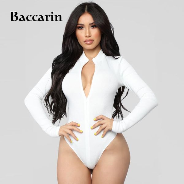 baccarin ribbed front zipper long sleeve women bodysuit 2021 autumn winter solid skinny streetwear body basic one piece women's jumpsui, Black;white
baccarin ribbed front zipper long sleeve women bodysuit 2021 autumn winter solid skinny streetwear body basic one piece women's jumpsui, Black;white