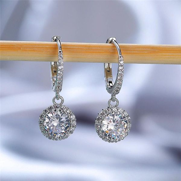 hoop & huggie charm round crystal stone earrings vintage female rainbow zircon rose gold silver color wedding for women, Golden;silver
hoop & huggie charm round crystal stone earrings vintage female rainbow zircon rose gold silver color wedding for women, Golden;silver