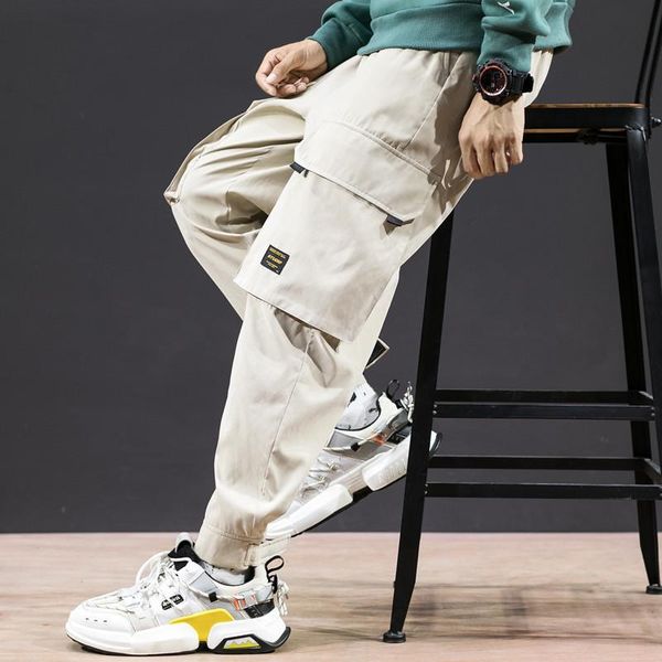 men's pants 2021 loose cargo fashionable trousers handsome multi-pocket casual men, Black
men's pants 2021 loose cargo fashionable trousers handsome multi-pocket casual men, Black