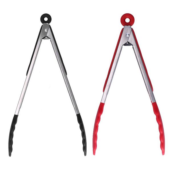 bag clips food tongs stainless steel silicone heat resistant non-slip clip for bread salad kitchen tools
bag clips food tongs stainless steel silicone heat resistant non-slip clip for bread salad kitchen tools