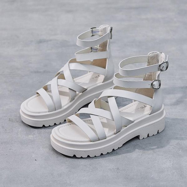 dress shoes 2021 women casual cross-tied platform sandals belt buckle gladiator back zipper high summer open toe flat, Black
dress shoes 2021 women casual cross-tied platform sandals belt buckle gladiator back zipper high summer open toe flat, Black