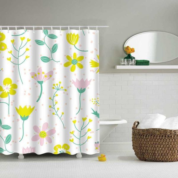 shower curtains small fresh floral waterproof polyester curtain perforated with hooks home decorative screen
shower curtains small fresh floral waterproof polyester curtain perforated with hooks home decorative screen