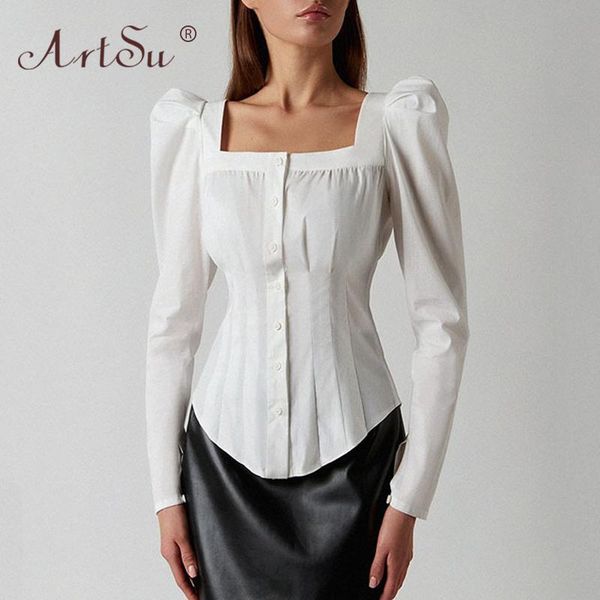 square collar puff sleeve white shirt women black blouse fashion autumn winter slim party lady 2021 blouses women's & shirts
square collar puff sleeve white shirt women black blouse fashion autumn winter slim party lady 2021 blouses women's & shirts