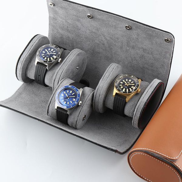 watch boxes & cases 3-bit genuine leather case rolls holder organizer portable jewelry round box button cylinder display gift accessary blac, Black;blue
watch boxes & cases 3-bit genuine leather case rolls holder organizer portable jewelry round box button cylinder display gift accessary blac, Black;blue