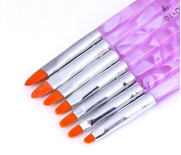 2021 7pcs nail art brushes decoration brush set tools purple handle painting pens uv gel nail polish painting drawing
2021 7pcs nail art brushes decoration brush set tools purple handle painting pens uv gel nail polish painting drawing
