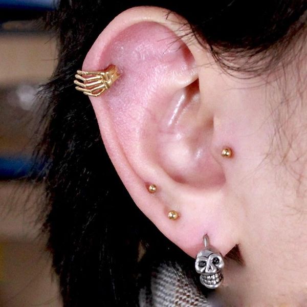 stud punk rock black skull earring stainless steel earrings for women men earings fashion jewelry hip hop mens ge109, Golden;silver
stud punk rock black skull earring stainless steel earrings for women men earings fashion jewelry hip hop mens ge109, Golden;silver