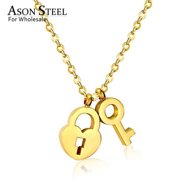 jewelry lock key pendant 316l stainless steel long link chains necklaces set gold necklace for women men chokers, Golden;silver
jewelry lock key pendant 316l stainless steel long link chains necklaces set gold necklace for women men chokers, Golden;silver
