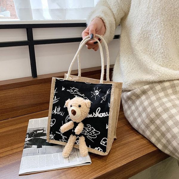 duffel bags 2021 ins cute bear japanese canvas female bag wild portable girl linen small cloth student
duffel bags 2021 ins cute bear japanese canvas female bag wild portable girl linen small cloth student