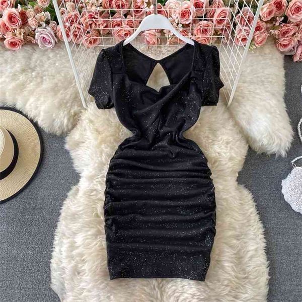 women's spring fashion temperament tight and shiny short sleeve square neck buttock mini dress d060 210507, Black;gray
women's spring fashion temperament tight and shiny short sleeve square neck buttock mini dress d060 210507, Black;gray