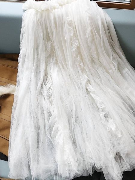 skirts white layered yarn skirt half bottom show style lace chiffon oversized mesh long, Black
skirts white layered yarn skirt half bottom show style lace chiffon oversized mesh long, Black