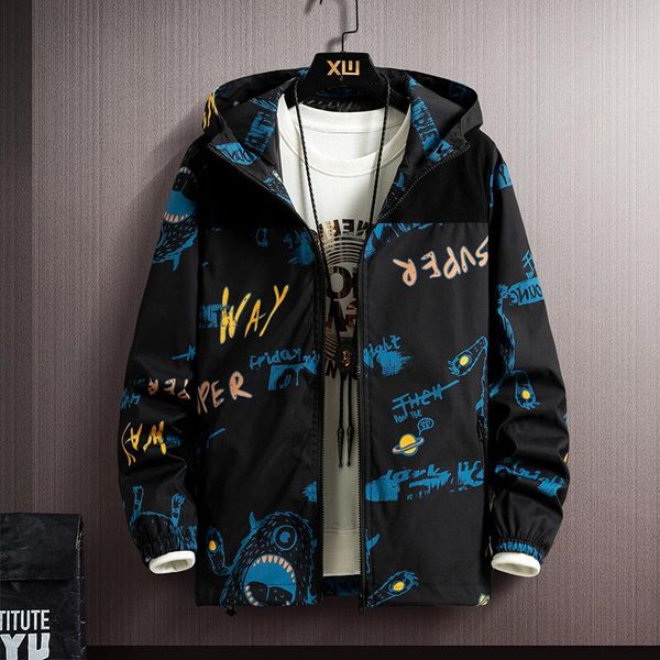 men's jackets fashion brand spring autumn men casual streetwear floral hoodie jacket man waterproof clothes mens windbreaker coat male, Black;brown
men's jackets fashion brand spring autumn men casual streetwear floral hoodie jacket man waterproof clothes mens windbreaker coat male, Black;brown