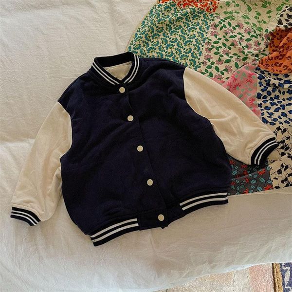 jackets 2021 autumn kids clothes girls coat patchwork boys outwear cotton baseball uniform korean children jacket, Blue;gray
jackets 2021 autumn kids clothes girls coat patchwork boys outwear cotton baseball uniform korean children jacket, Blue;gray