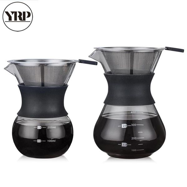 coffee pots yrp v60glass kettle with stainless steel filter drip brewing brewer pot dripper barista pour over maker
coffee pots yrp v60glass kettle with stainless steel filter drip brewing brewer pot dripper barista pour over maker