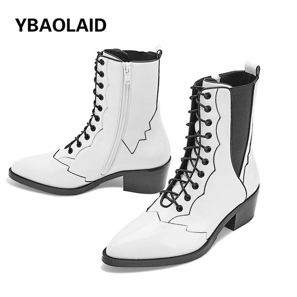 boots black and white mixed color thick heel increased elasticity short 2021 spring summer lace-up zipper casual
boots black and white mixed color thick heel increased elasticity short 2021 spring summer lace-up zipper casual