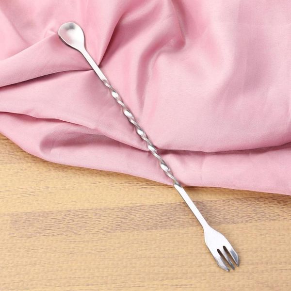 stainless steel cocktail pick spoon mixing fork swizzle stick long bar tea stirring twisted bartender tool - forks
stainless steel cocktail pick spoon mixing fork swizzle stick long bar tea stirring twisted bartender tool - forks