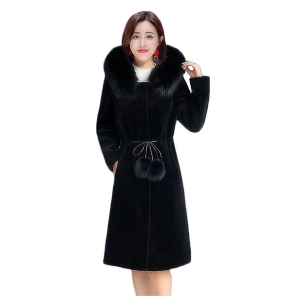 autumn and winter coat women black wine red plus size long faux fur jackets big collar hooded warmth clothing feminina lr754 210531
autumn and winter coat women black wine red plus size long faux fur jackets big collar hooded warmth clothing feminina lr754 210531