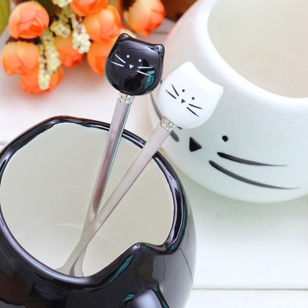 spoons harajuku ice cream cartoon black white cat head baby kids children feeding coffee stainless steel cute teaspoon#734
spoons harajuku ice cream cartoon black white cat head baby kids children feeding coffee stainless steel cute teaspoon#734