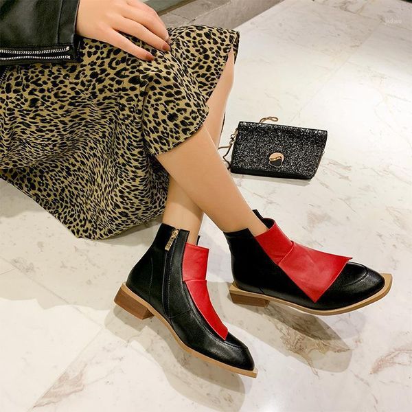 boots fashion shoes fall winter 2021 short heel stitching personalized women's1, Black
boots fashion shoes fall winter 2021 short heel stitching personalized women's1, Black