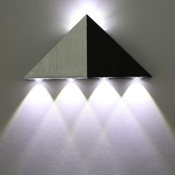 wall lamps triangle led light bedroom porch el sconces lamp
