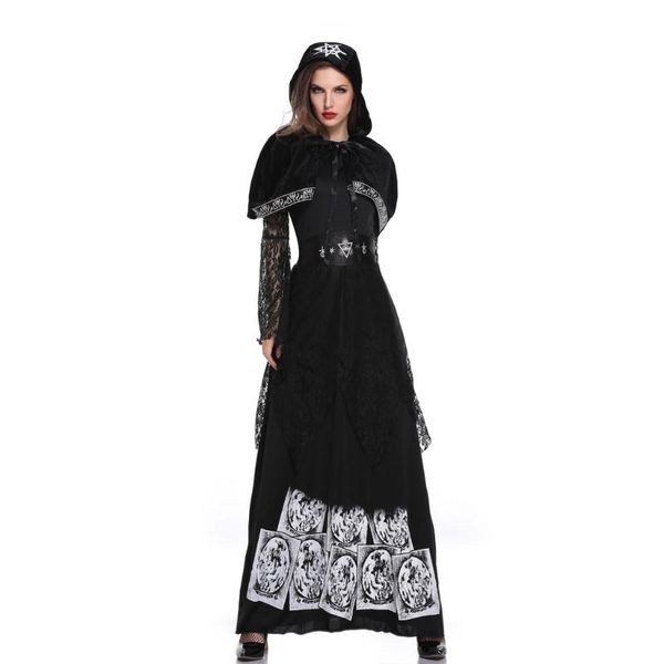 woman vintage women halloween cosplay princess dress retro style witch lace bandage gothic irregular party dresses casual, Black;gray
woman vintage women halloween cosplay princess dress retro style witch lace bandage gothic irregular party dresses casual, Black;gray