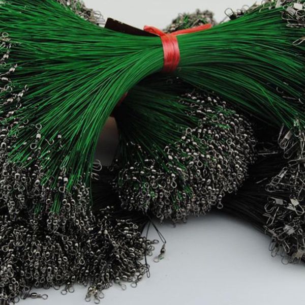 anti bite steel fishing line wire leader with swivel accessory lead core leash 15cm-25cm braid
anti bite steel fishing line wire leader with swivel accessory lead core leash 15cm-25cm braid