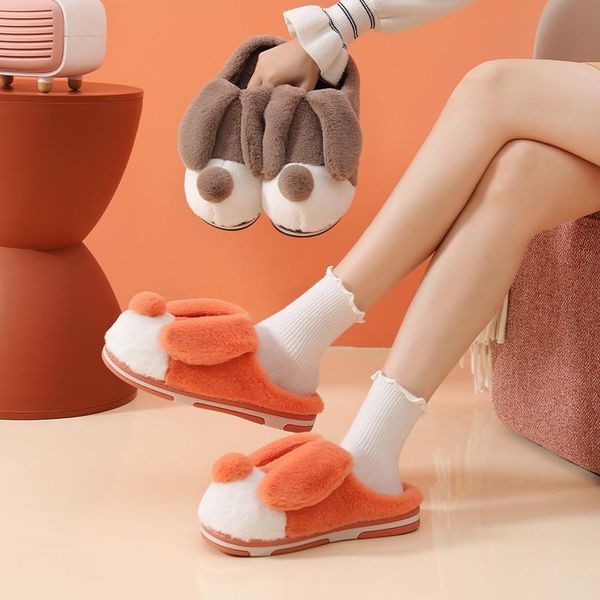 fur dog slippers women 2021 cute cartoon animal winter warm plush home fluffy slides cotton house shoes size 35-45, Black
fur dog slippers women 2021 cute cartoon animal winter warm plush home fluffy slides cotton house shoes size 35-45, Black