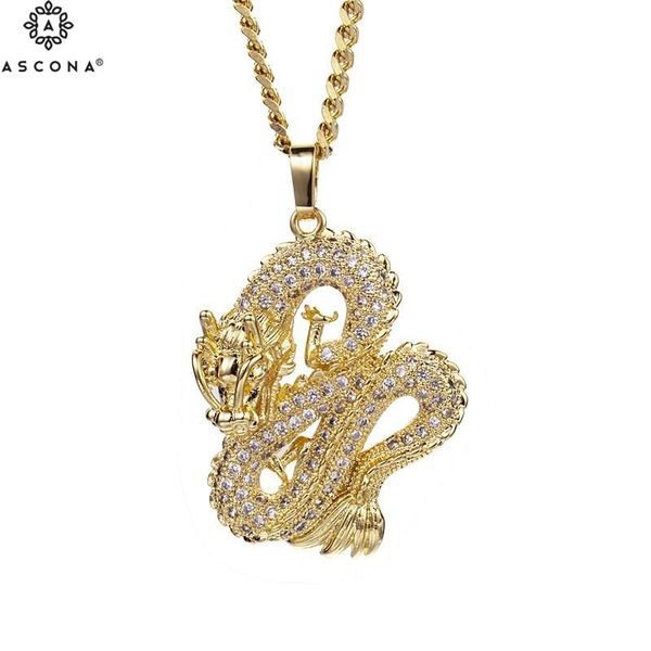 pendant necklaces hip hop iced out chinese dragon man's streetwear bling cubic zirconia pendants necklace male jewelry gifts, Silver
pendant necklaces hip hop iced out chinese dragon man's streetwear bling cubic zirconia pendants necklace male jewelry gifts, Silver