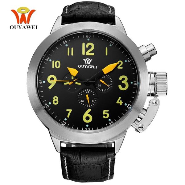 wristwatches 2021 oyw self wind mechanical men leather band black big dial fashion military male calendar watch montre homme, Slivery;brown
wristwatches 2021 oyw self wind mechanical men leather band black big dial fashion military male calendar watch montre homme, Slivery;brown