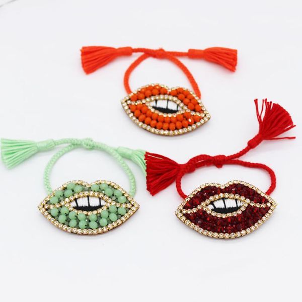 charm bracelets rice beads big lip bracelet rhinestone large particles lips travel commemorative wild 829, Golden;silver
charm bracelets rice beads big lip bracelet rhinestone large particles lips travel commemorative wild 829, Golden;silver