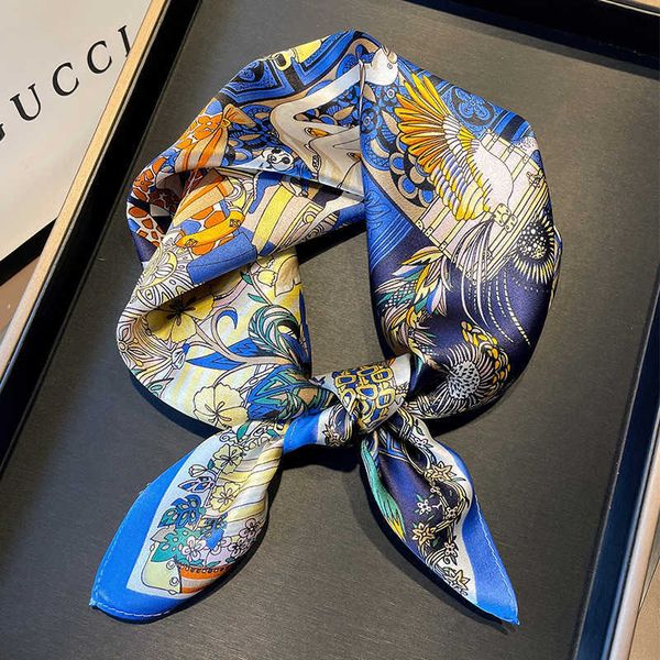 mulberry women's autumn and winter fashion versatile classic printing pattern 70cm square real silk decorative scarf, Blue;gray
mulberry women's autumn and winter fashion versatile classic printing pattern 70cm square real silk decorative scarf, Blue;gray